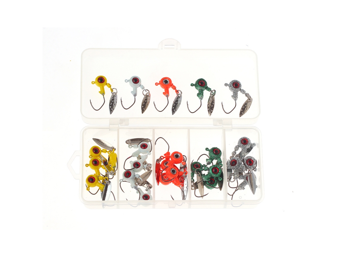 Kit 25 Anzóis de Pesca para Água Doce com Olho de Peixe