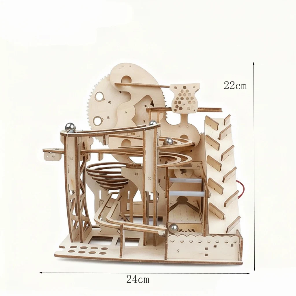 Kit Stem de Madeira 3d para Montar. Modelo de Labirinto Mecânico para Ciências. MDUG