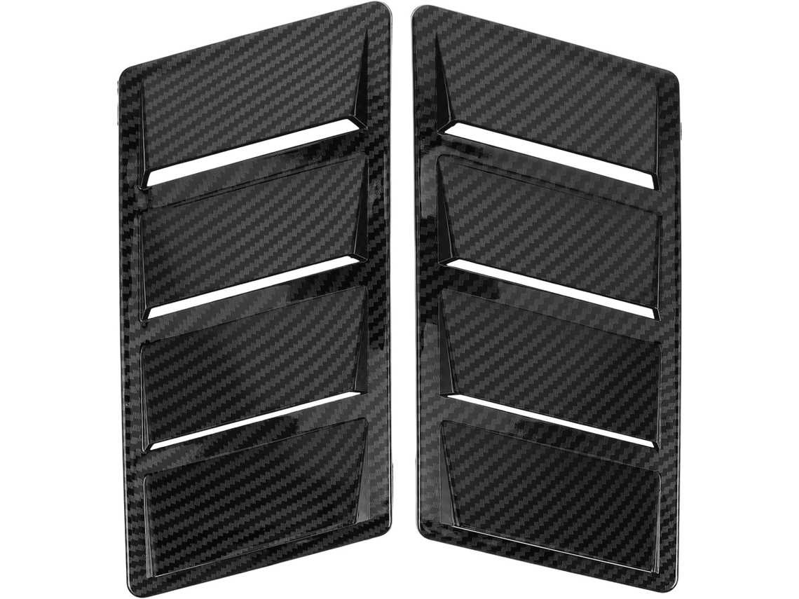 Tampa de ventilação estilo Tubar Barbatana, 2 peças, para capô de carro em ABS