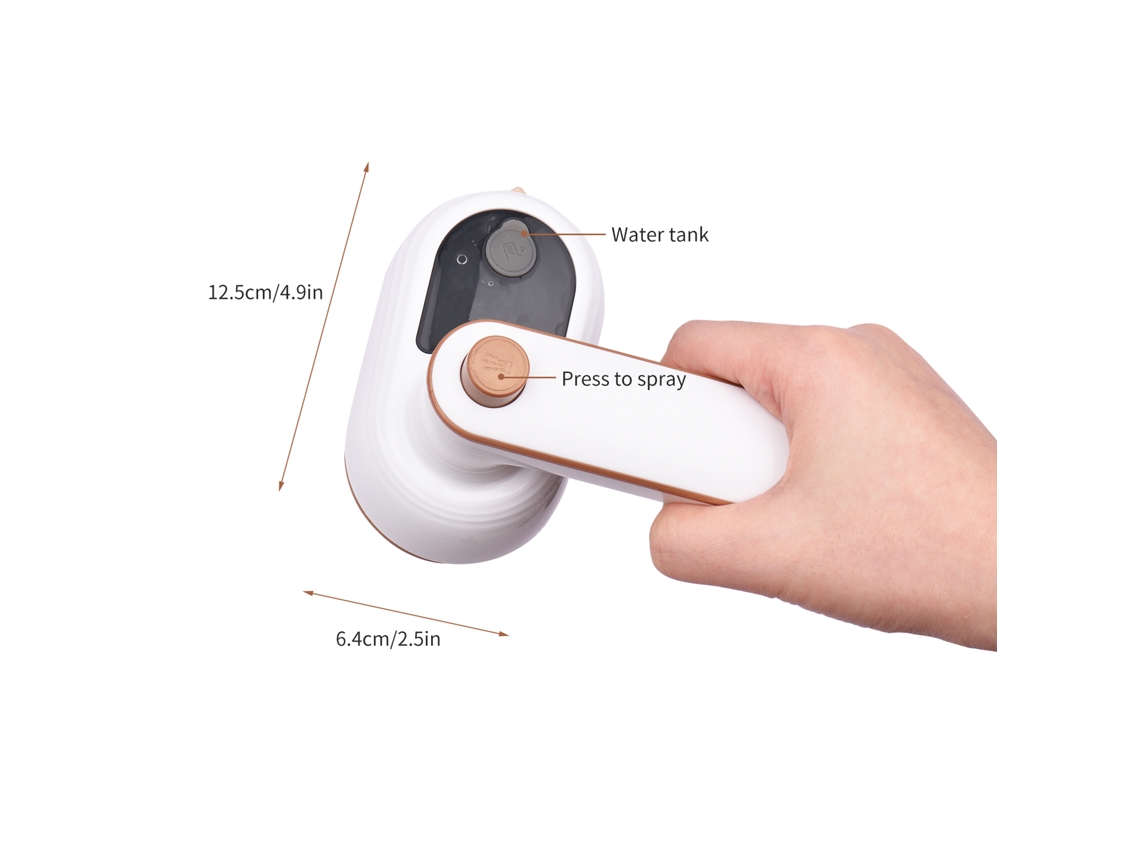 Máquina de Prensa Térmica Mini Portátil para Camisetas, Roupas, Bonés, Bolsas, Ferro de Vapor 170°C Seco/Molhado