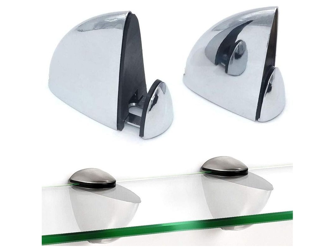 2026 soporte de Estante Ajustable de Metal para Pared de Madera/vidrio 2 Piezas