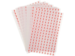 Pacote Com 20 Folhas De Adesivos De Seta Vermelha, Feitos De Papel Adesivo Resistente.