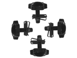 Parafusos De Segurança De Metal Preto Para Alforjes De Motocicleta, Parafusos De Fixação Antifurto.