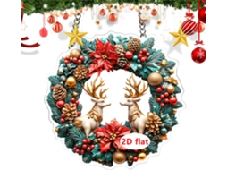 Decoração de Natal para Interiores Enfeite Festivo para Pendurar na Árvore de Natal, Pingente de Papai Noel em CHABERLU