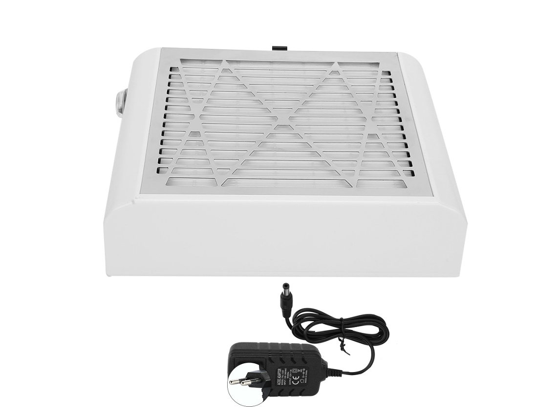 Aspirador de pó para unhas Rebe 40w, sucção potente, filtro removível, ideal para manicure e ferramentas de nail art.