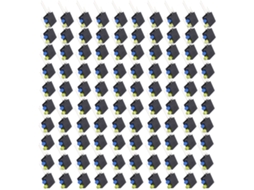 Base Lâmpada Led 100un 90° Buraco Duplo