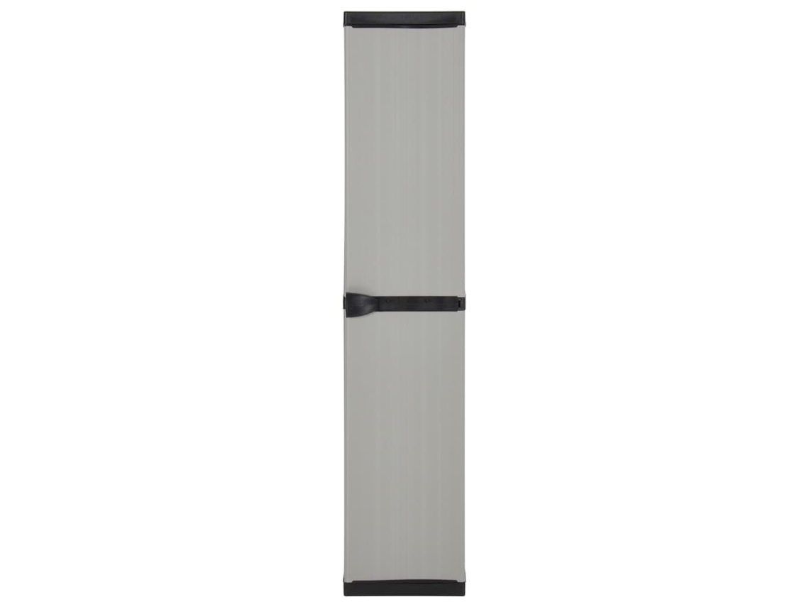 Armário Arrumação Jardim 3 Prateleiras 34x40x168cm Cinza/preto Lovely Home