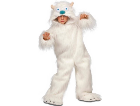 Fato Unisexo  Abominável Homem Das Neves Para Criança (Tam: 5 a 6 anos)