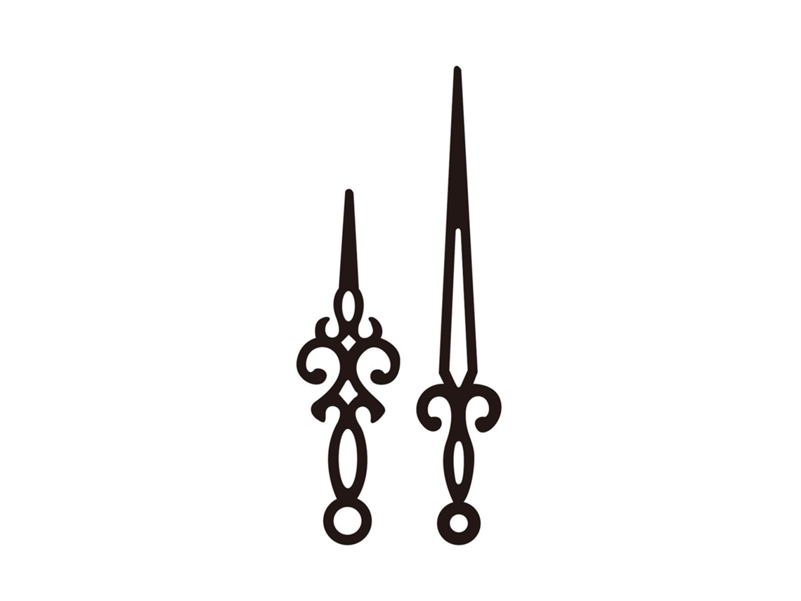Ponteiros de relógio - Retro 7 e 10 cm - Artemio Artemio