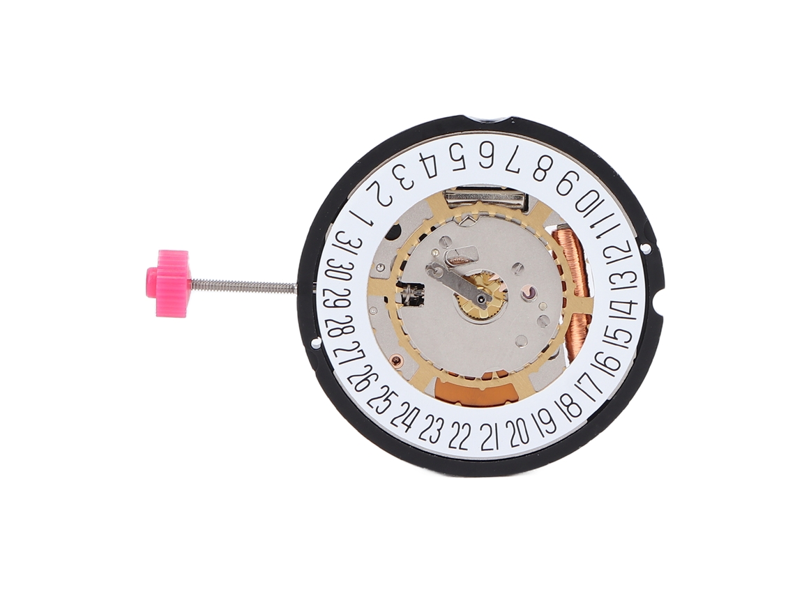Movimento Relógio Quartz 715 Com Calendário Pulseira Ajustável
