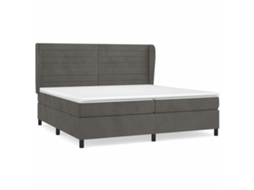 Box Spring Bed, Box Spring Beds Vidaxl Cinzeto Veludo (200 X 200 Cm)
