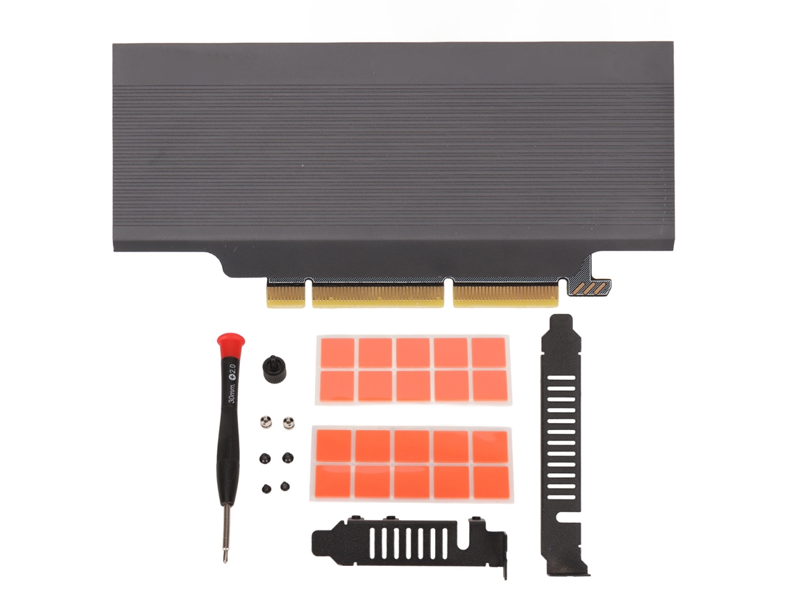 2026zentro-adaptador Dual M.2 Pcie Nvme 32gbps Pcie 4.0 Para Cartão Nvme 2230 2242 2260 2280
