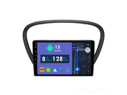 Auto Rádio Carro Bluetooth Autoradio 8GB RAM 128G ROM CarPlay Navegação GPS Ecrã Táctil RoverOne para Peugeot 607 2004-2010  