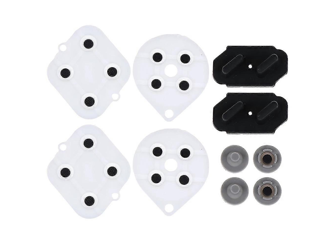 Kit De Botões E Teclas De Silicone Com Almofadas Condutoras De Borracha Para Controle De Videogame Snes. Peça De Reposição Para Reparo. Hengjian
