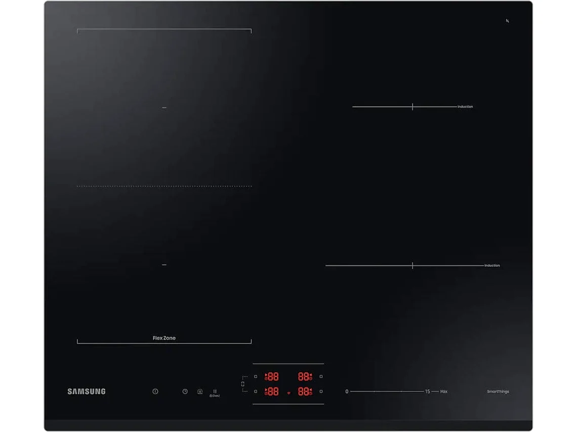 Placa de Indução SAMSUNG NZ64B5046GK (Elétrica - 60 cm - Preto)