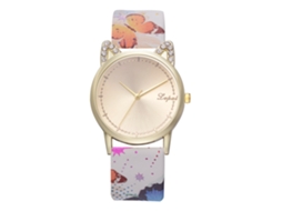 Lvpai P802 Relógio Feminino Pulseira Pu Quartzo Estilo Orelhas de Gato (4)