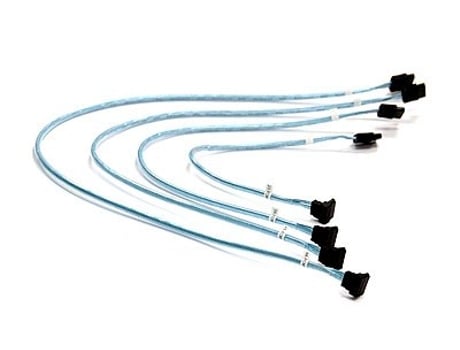 Cabo Sata Redondo 0.56 m Preto, Azul, Branco Supermicro