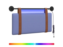 Cabeceira Suspensa com Luz Led Azul Jeans Pu Antigo MAISON EXCLUSIVE