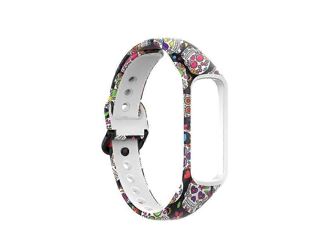 Pulseira De Silicone Com Impressão Para Samsung Galaxy Fit 2 Sm-r220
