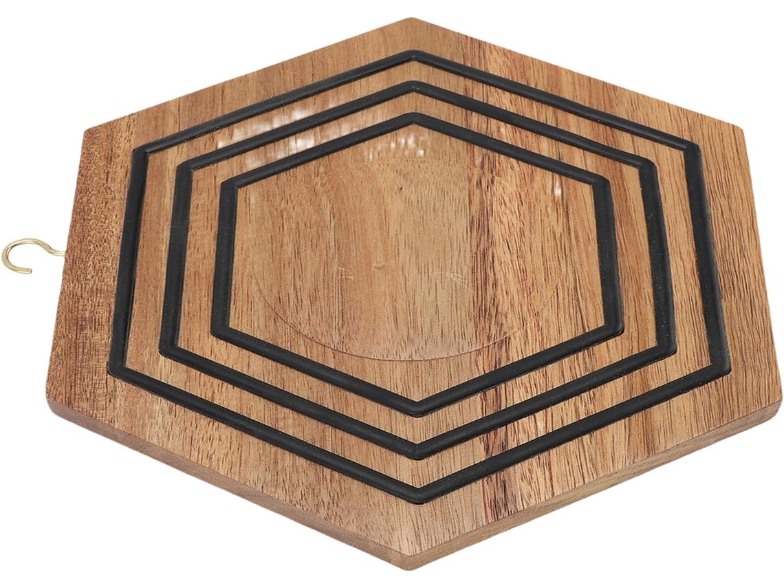 Suporte Magnético Hexagonal Para Panelas, Panelas, Pratos E Bules, Com Base Antiderrapante E Resistente Ao Calor