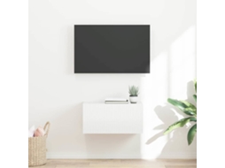 Vidaxl Armário De Tv De Parede 60 X 31 X 29,5 Cm Branco Brilhante