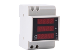 Voltímetro Amperímetro Digital Din Rail Multifuncional 100a Medidor De Energia 200-450v