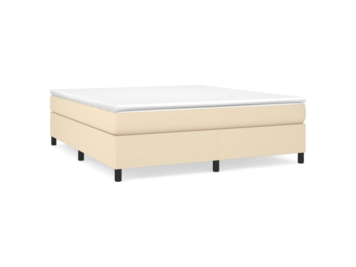 Box Spring Bed, Box Spring Beds Vidaxl Creme Tecido (180 X 200 Cm)