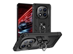 Capa De Pctpu Com Suporte Para Xiaomi Redmi Note 14 Pro 5g - Preta