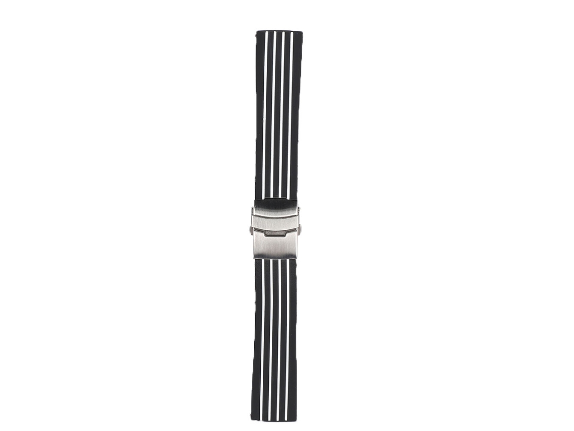 Pulseira de silicone universal ajustável de 18 mm para relógio.