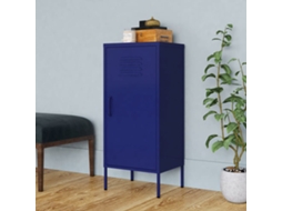 Vidaxl Armário De Arrumação Aço 42,5x35x101,5 Cm Azul-marinho