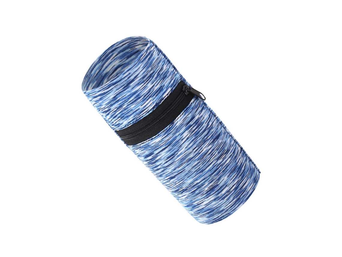 Braçadeira Esportiva para Telemóvel, Tamanho Único, com Bolso Oculto, Poliéster, Azul