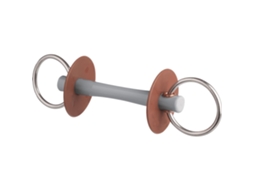 Fino Macio Snaffle Comfort Bar 7.5 Cm Mordeu Prateado 130 Mmberis