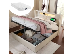 Cama Casal, Robusta, Durável, Design Prático, Fácil Instalação, Qualidade Superior, Colchão Não Incluso
