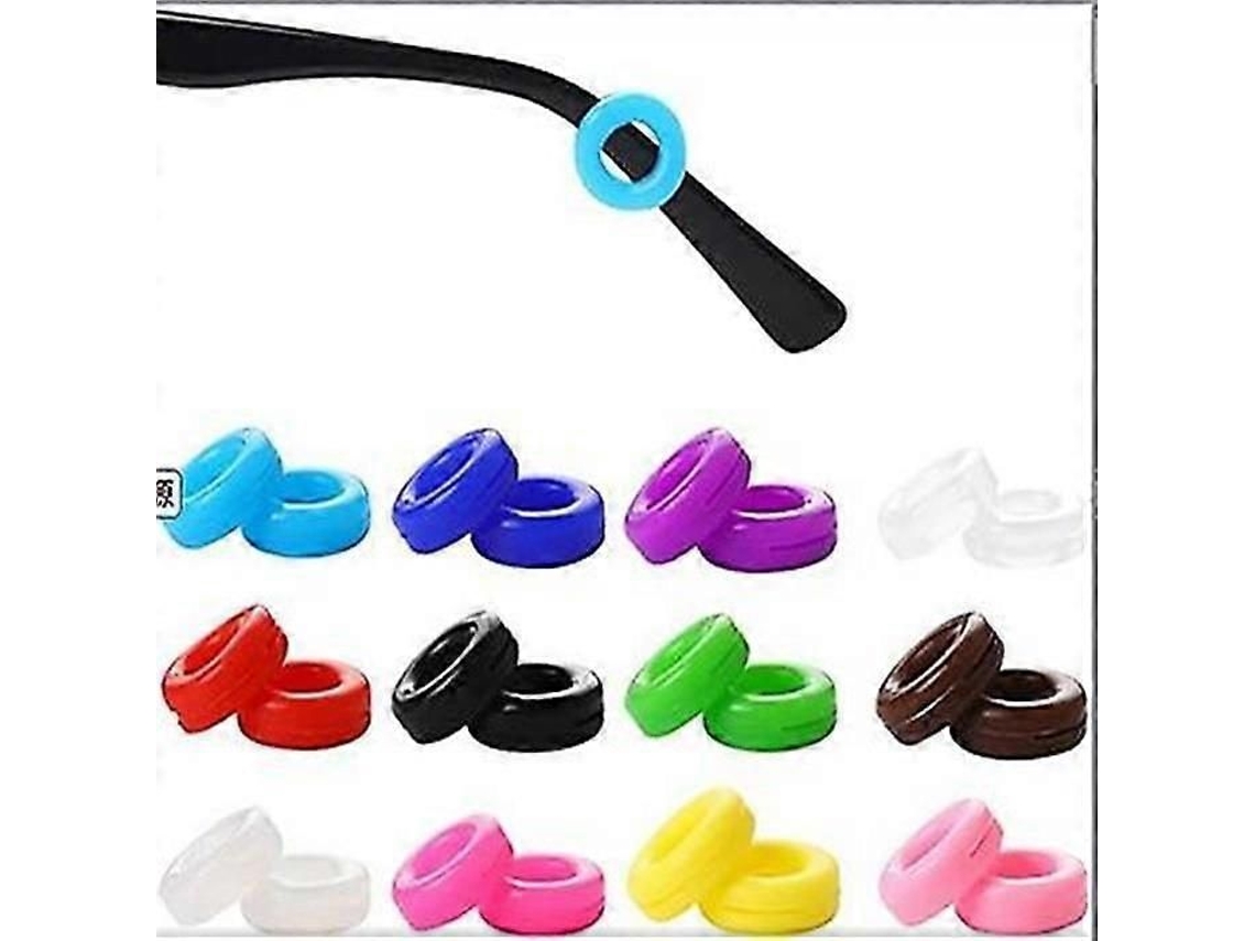 8 Pares de Ganchos Silicone Antiderrapantes para Óculos Alças Confortáveis ​​e Duráveis ​​para Todos os Tipos GOKOCO