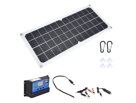 Kit de Painel Solar DILWE Kit de Carregador de Painel Solar de 10 W com Controlador 60A Portas Usb Duplas Femininas para Barcos Rv