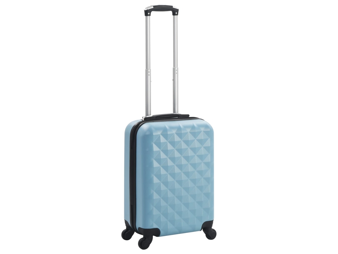 Vidaxl Trólei Estojo Rígido Abs Azul