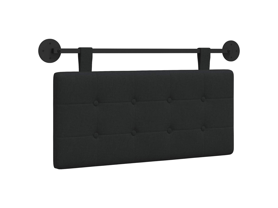 Conjunto 1 Cabeceira De Quarto Vidaxl Preto Tecido (90 X 55 X 5 Cm)