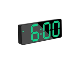 Despertador Eletrônico Led Com Alimentação Dupla E Controle De Voz Relógio De Estilo Simples Com Data, Hora, Temperatura E Funçã Slowmoose