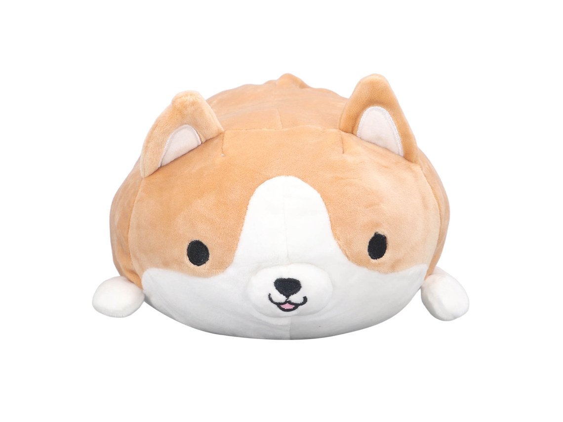 Almofada de cachorro de desenho animado WalshLXq com expressão fofa, enchimento de algodão PP, toque macio, boneca de pelúcia animada
