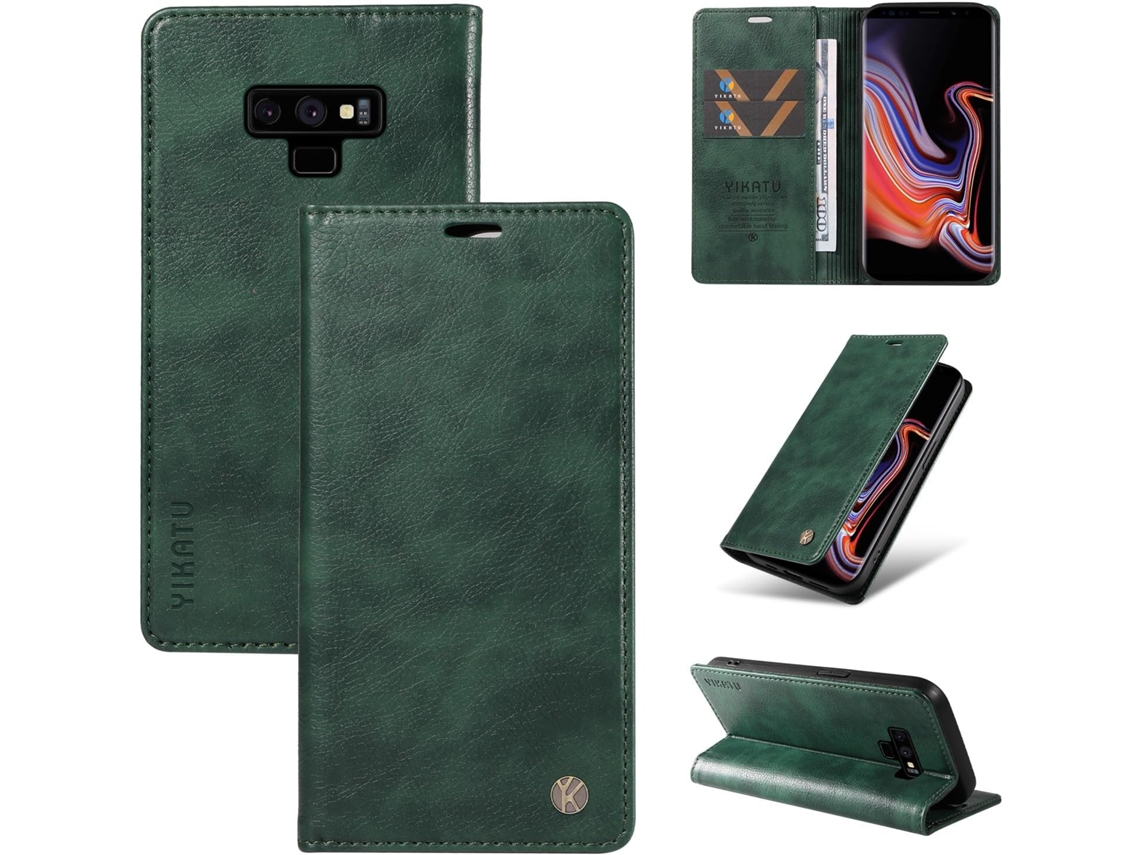 Capa Para Samsung Galaxy Note 9, Capa Carteira Flip Em Couro Pu Resistente A Impactos À Prova De Choque Porta Cartões