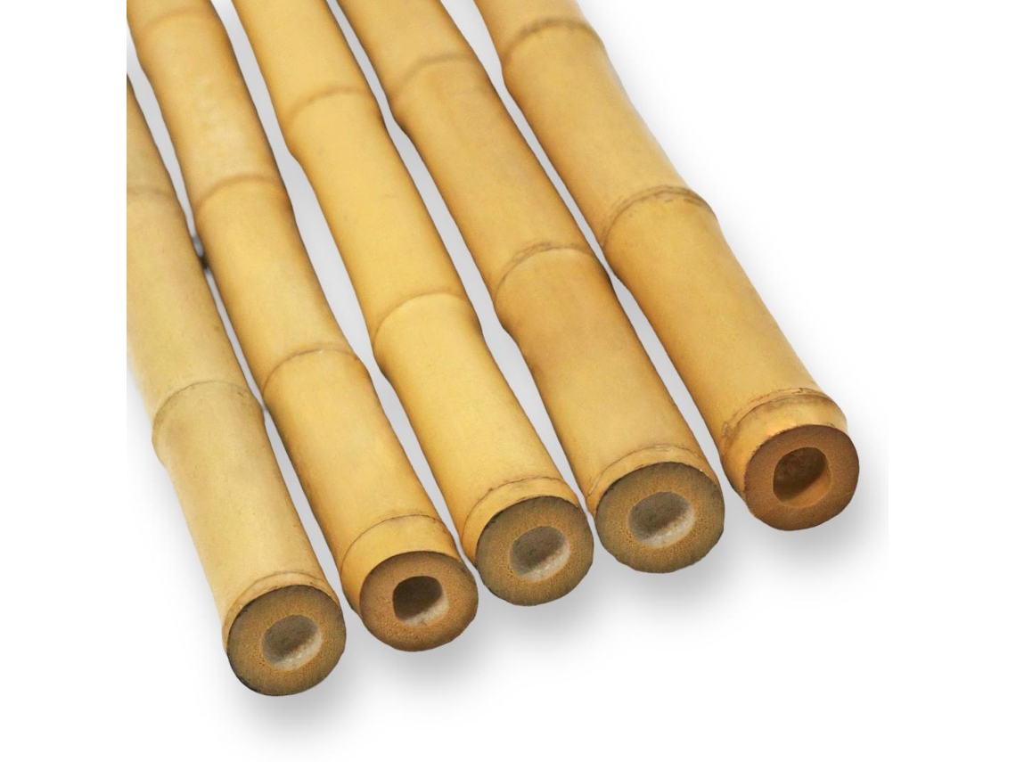 Pacote De 5 Bastões Decorativos De Bambu 11 13 Cm Comprimento 100 Cm Maderterraneo