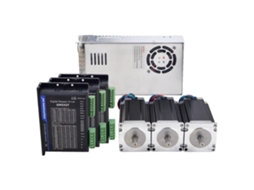 Kit Motor De Passo 4 Eixos Com Driver E Fonte De Alimentação Oem