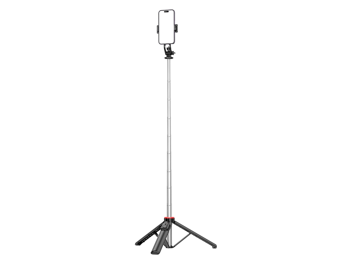 Bastão De Selfie Com Tripé E Cabo Telescópico, 1,3 M Com Rosca De 1/4".