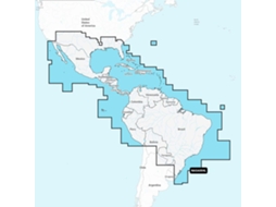 Mapa de navegação + grande sd - méxico - caraíbas - brasil NAVIONICS