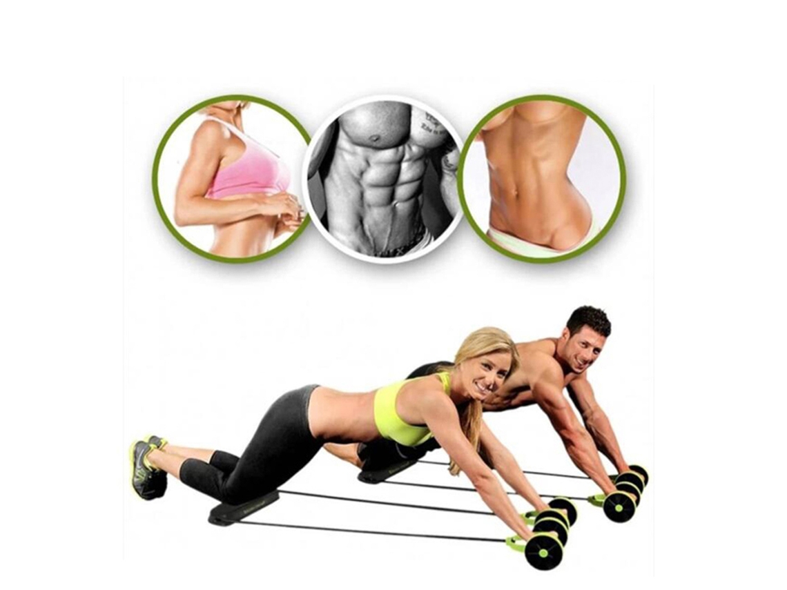 Ab Roller Ab Trainer Roda Braço Cintura Perna Fi Aquaforge