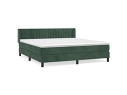 Box Spring Bed, Box Spring Beds Vidaxl Verde Veludo (180 X 200 Cm)