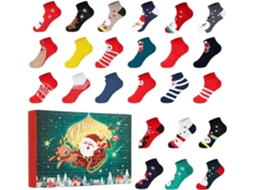 Anúncios De 24 Dias Para De Com Estampas Divertidas, Calendário De Contagem Regressiva Para O Natal