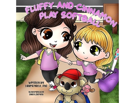 Livro Fluffy and Cinnamon Play Softball de Laura Miele (Inglês)