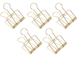 Gloglow Metal Arame Dobráveis Clips, Rosê Gold Metal Clips, 30 Mini Bulldog Clips Non-Desktop Use