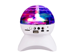 Caixa De Som Bluetooth Sem Fio Com Luz Led Colorida Recarregável Via Usb Para Festa Lar Quarto Escritório